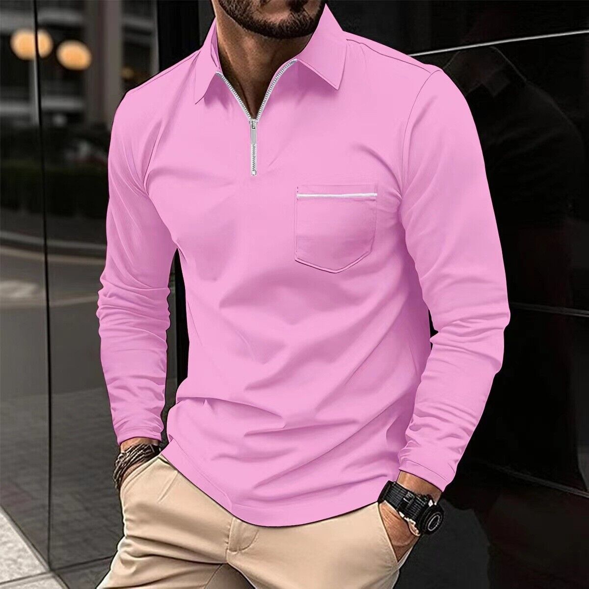 Exklusive Langarm-Poloshirts