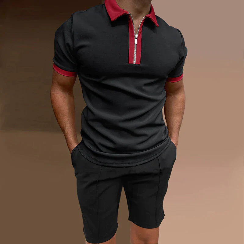 Sommer-Set: schickes Herren-Hemd und kurze Hose - Rikard