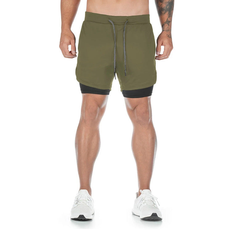 Sommerliche 2-in-1-Trainingshorts mit Schnelltrocknung - Wendelin