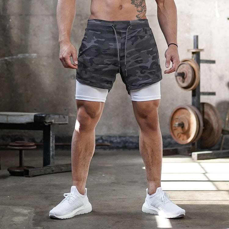 Sommerliche 2-in-1-Trainingshorts mit Schnelltrocknung - Wendelin