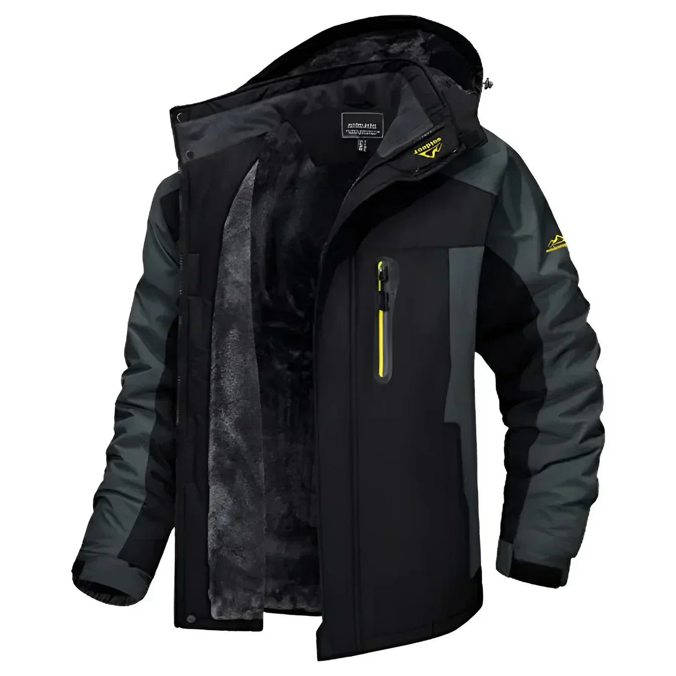 ModeGeist | Wasserdicht gefütterte Herrenjacke mit Kapuze