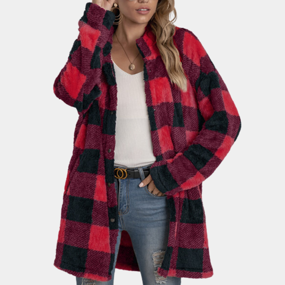 ModeGeist | Eleganter Karotrenner für Damen für die Wintersaison