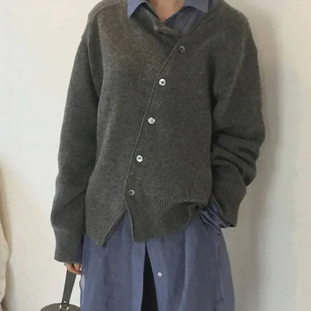 ModeGeist | Bequeme Jacke mit Knopfdetails