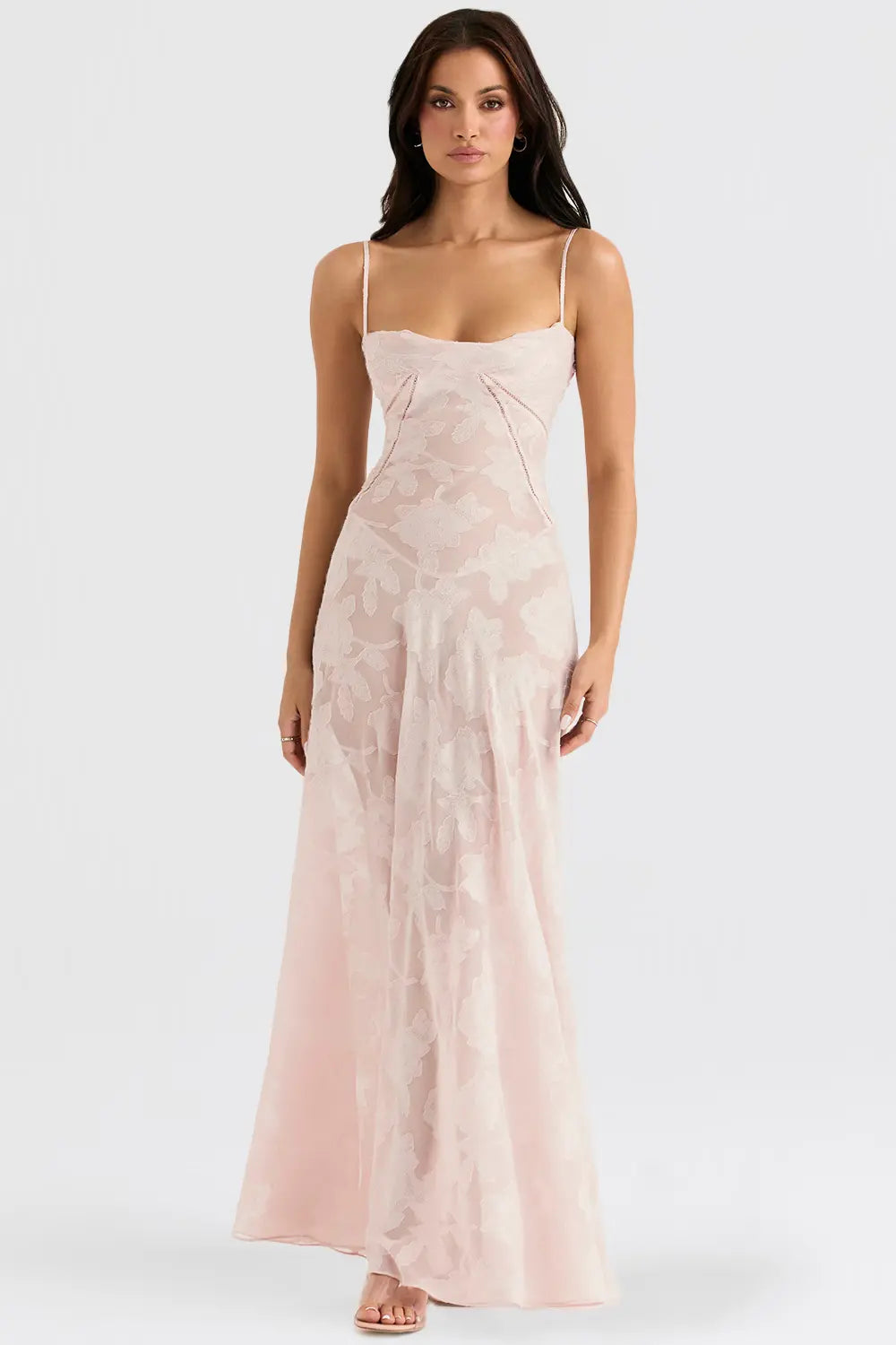 MODEGEIST Damen Langes Sommerkleid Rückenfrei Verstellbare Träger