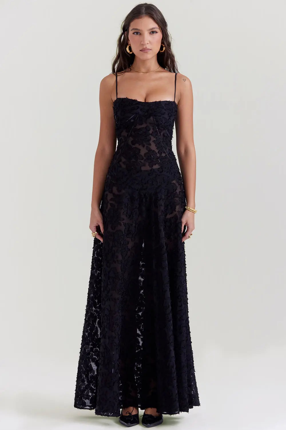 MODEGEIST Damen Langes Sommerkleid Rückenfrei Verstellbare Träger