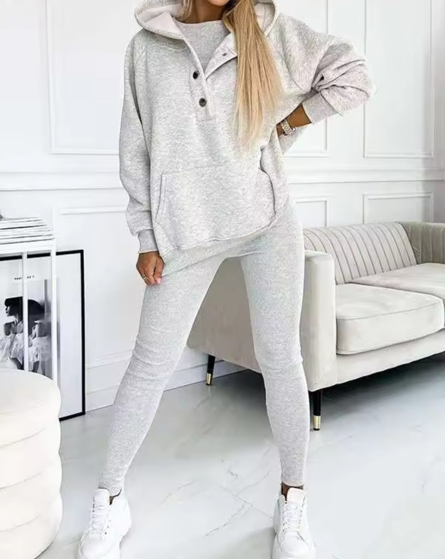 SILKE: Sweatshirt, Leggings und Oberteil-Set