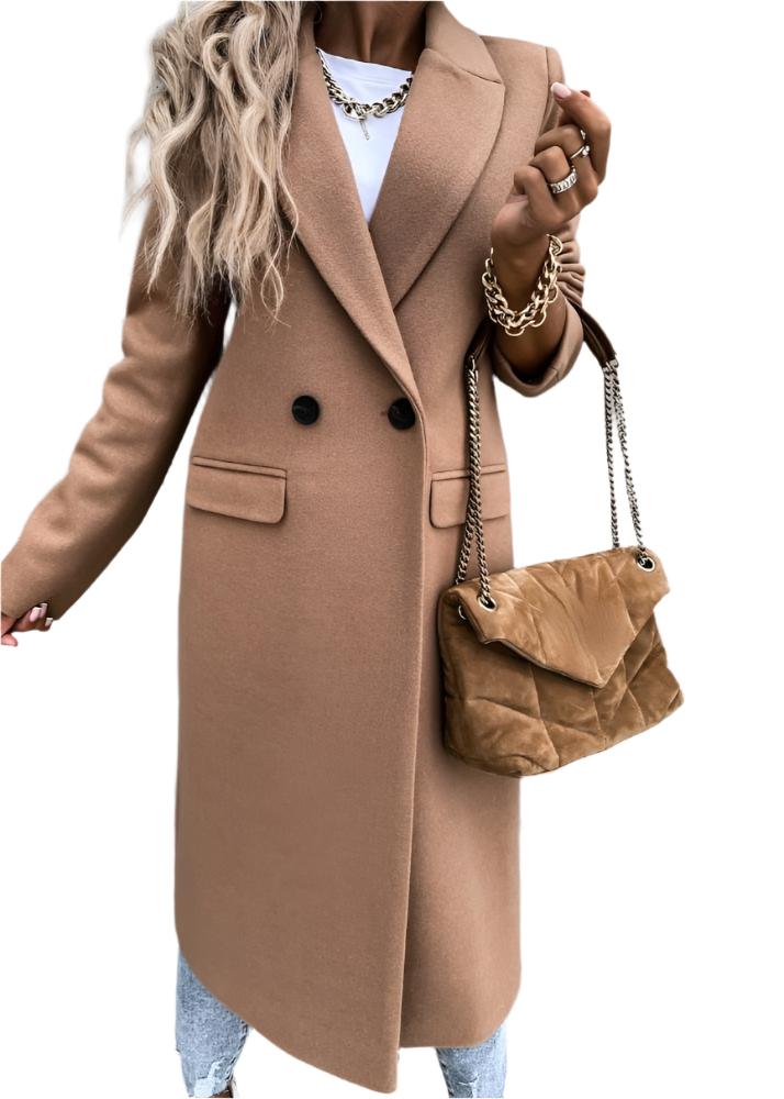 ModeGeist | Winterjacke für Damen - langer Mantel mit klassischem Stil