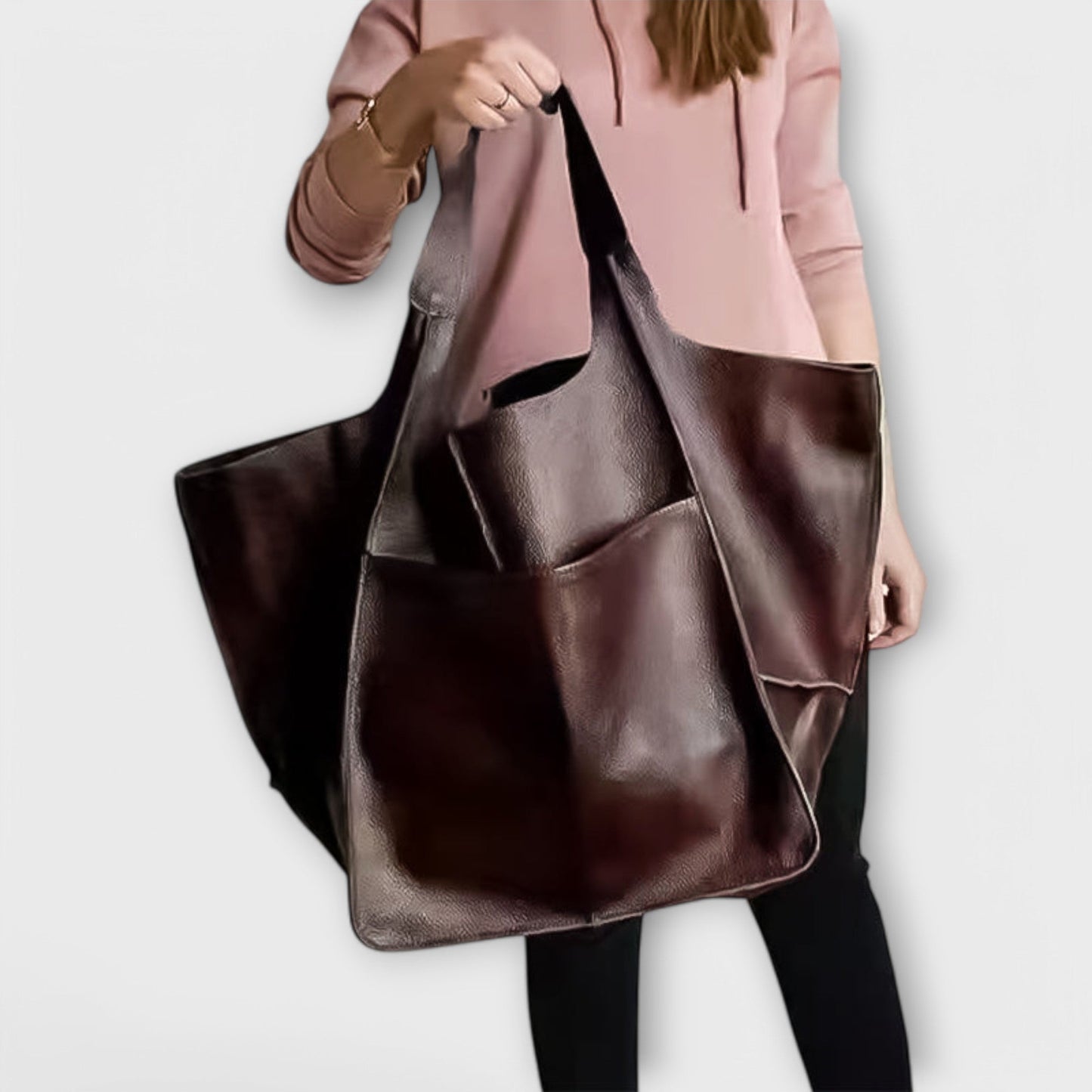 MODEGEIST Damen Alltagstasche Geräumig Vielseitig Schwarz Handtasche