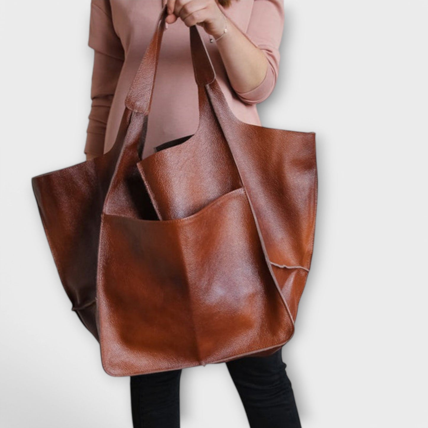 MODEGEIST Damen Alltagstasche Geräumig Vielseitig Schwarz Handtasche