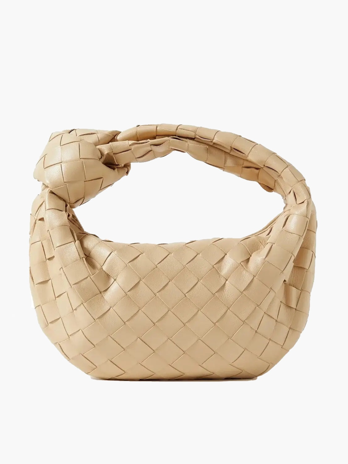 ModeGeist | Luxuriöse Geflochtene Handtasche in Metallic