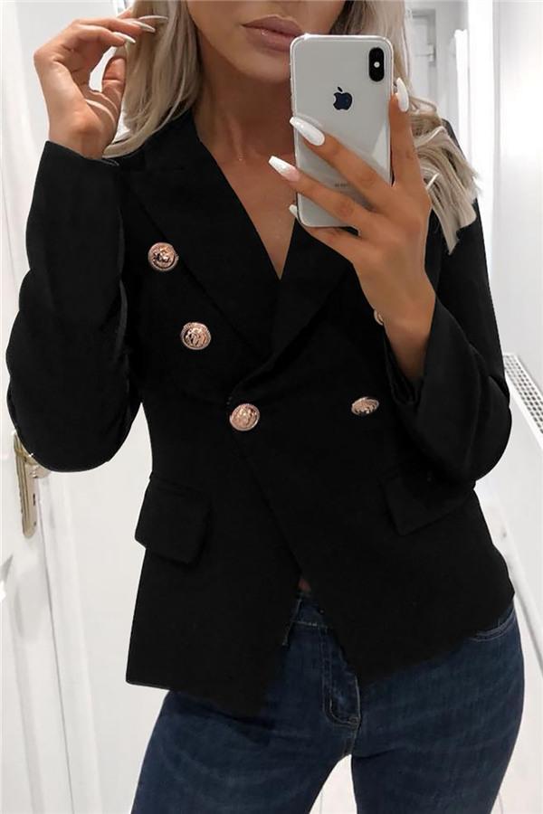 ModeGeist | Eleganter Blazer Mit Knöpfen