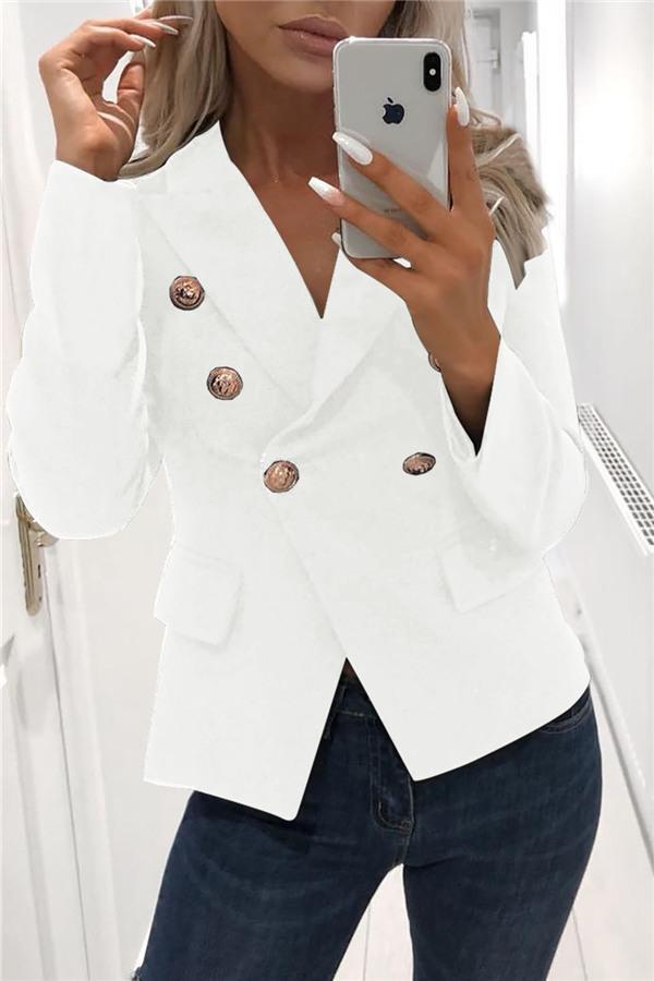 ModeGeist | Eleganter Blazer Mit Knöpfen