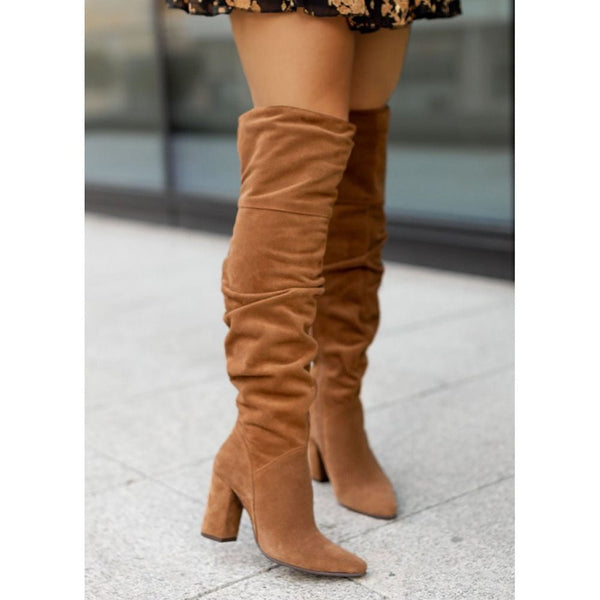 ModeGeist | Overknee-Stiefel mit Hohem Absatz
