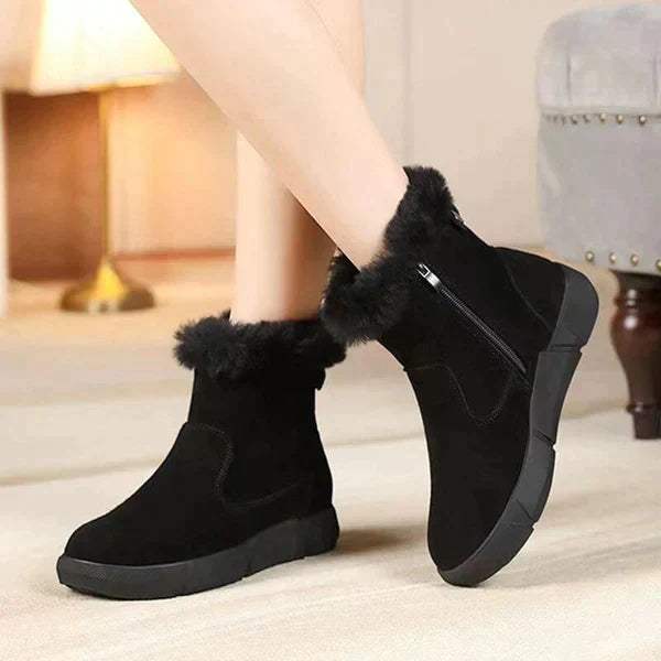 ModeGeist | Warme Winterstiefel mit Fell für Frauen