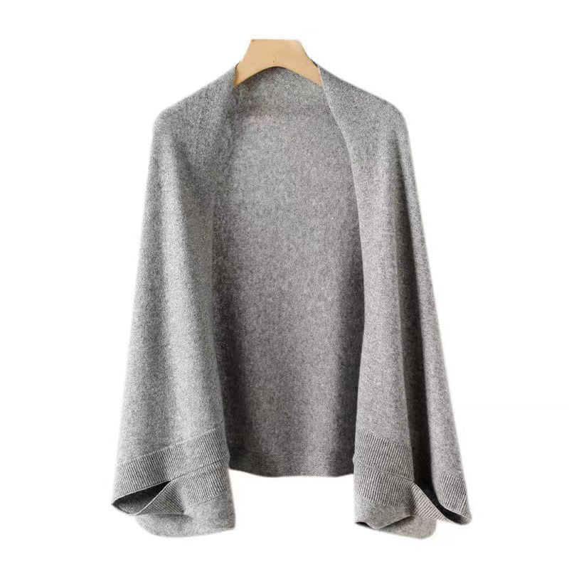 ModeGeist | Faux Cashmere Warmer Doppelschal Schal Strickjacke