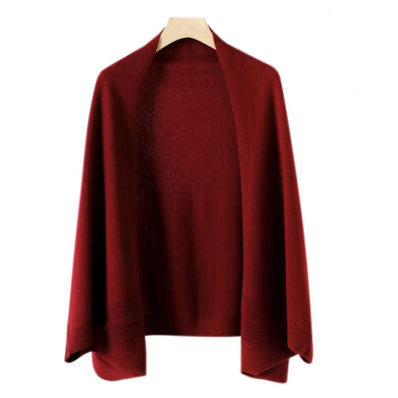 ModeGeist | Faux Cashmere Warmer Doppelschal Schal Strickjacke