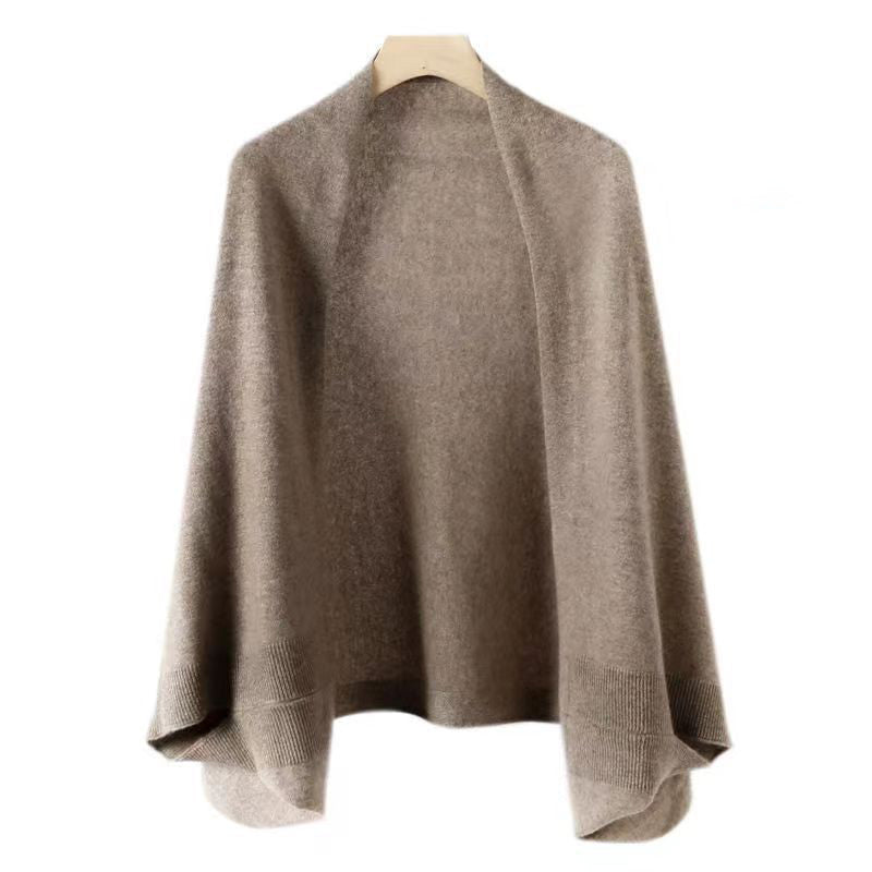 ModeGeist | Faux Cashmere Warmer Doppelschal Schal Strickjacke