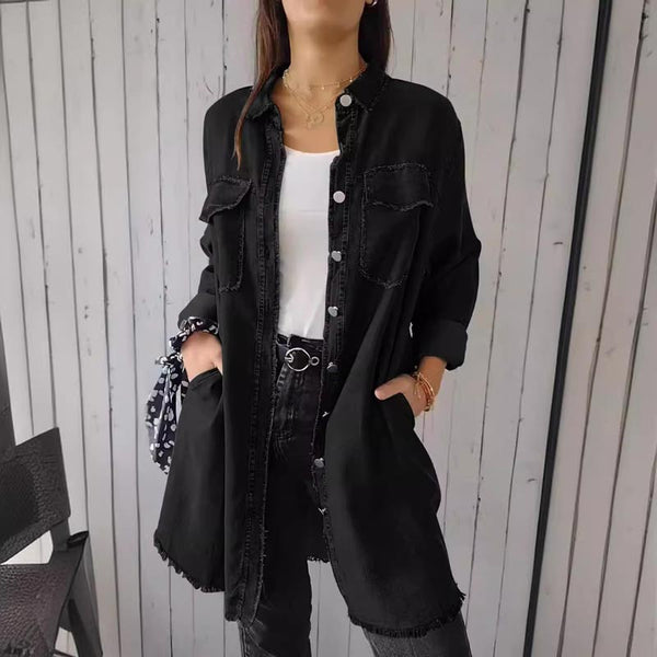 JULIA – Longsleeve Jeans Shirt