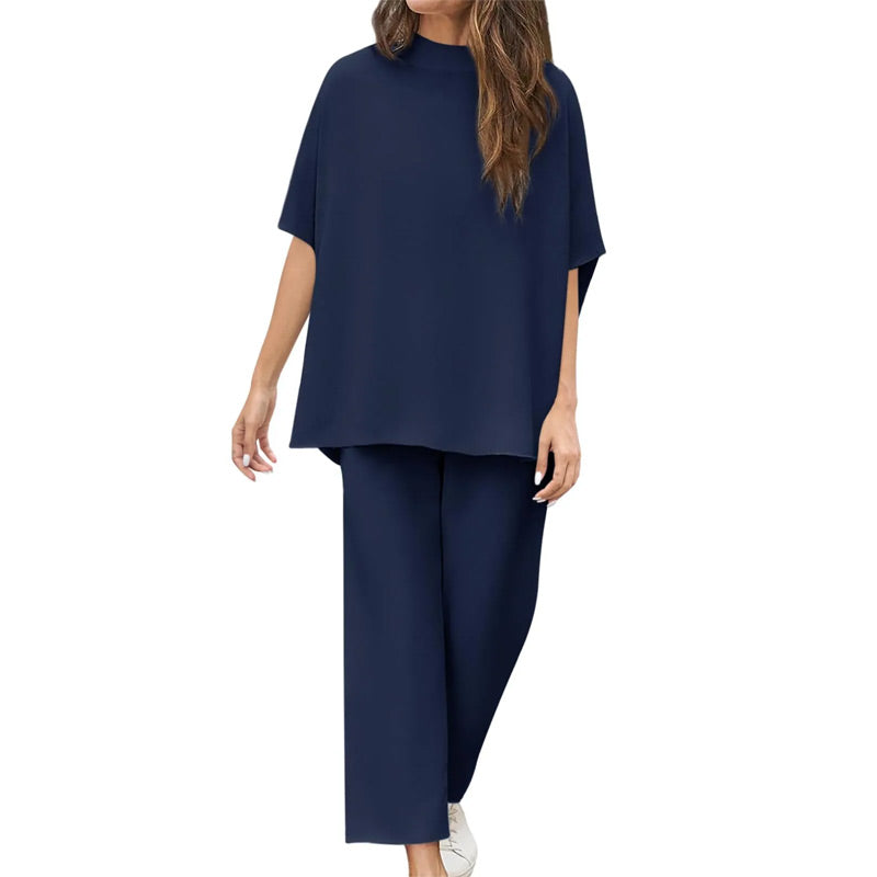 Damen-Capelet-Hose Camille mit 3/4-Ärmeln und weitem Bein