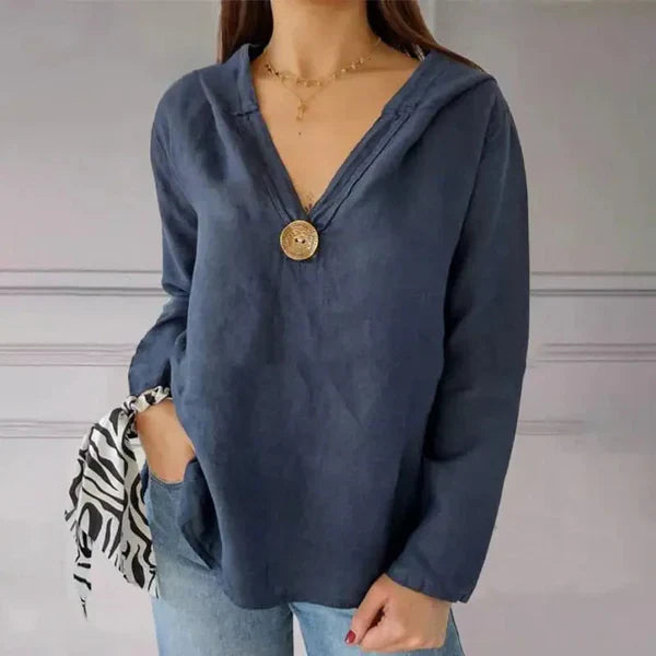 Marilyn V-Ausschnitt Kapuzenpullover