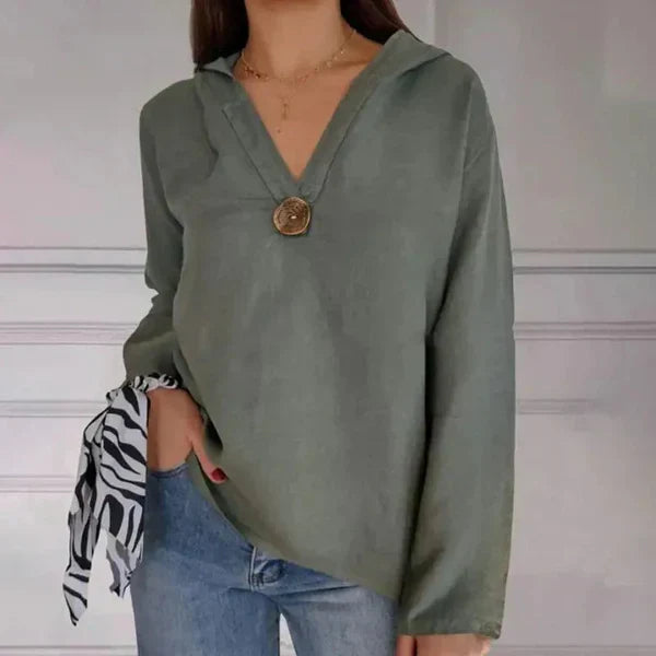 Marilyn V-Ausschnitt Kapuzenpullover