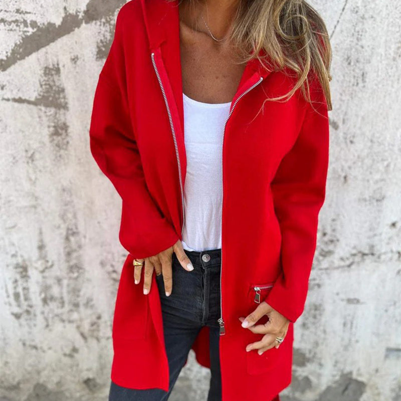 ModeGeist | Lange, Anspruchsvolle Jacke für Frauen
