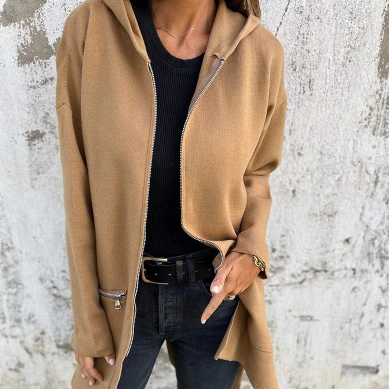 ModeGeist | Lange, Anspruchsvolle Jacke für Frauen