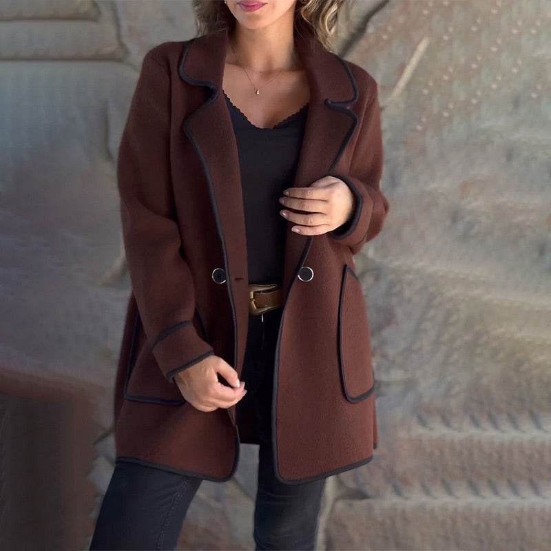 ModeGeist | Freizeitjacke mit Knopf für Damen