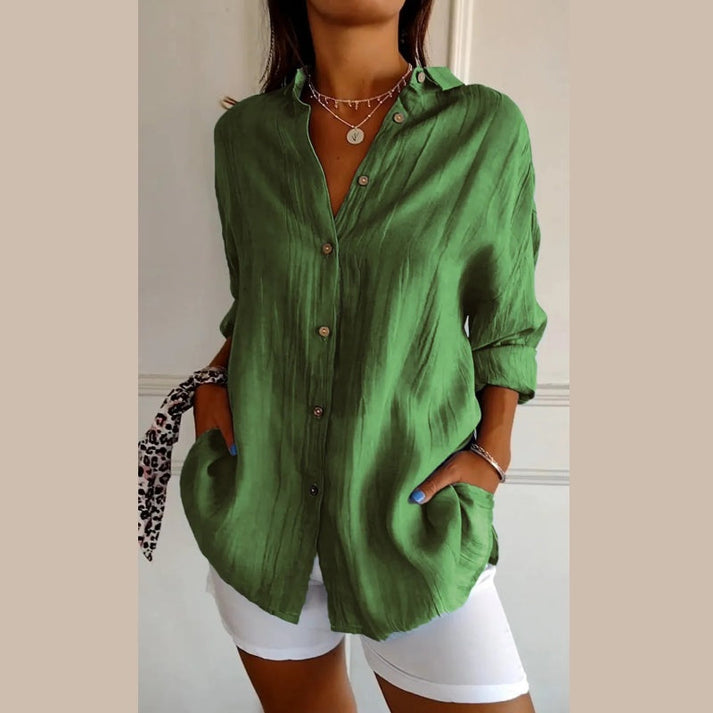 MARLA Bluse mit Knöpfen und lockerem Schnitt