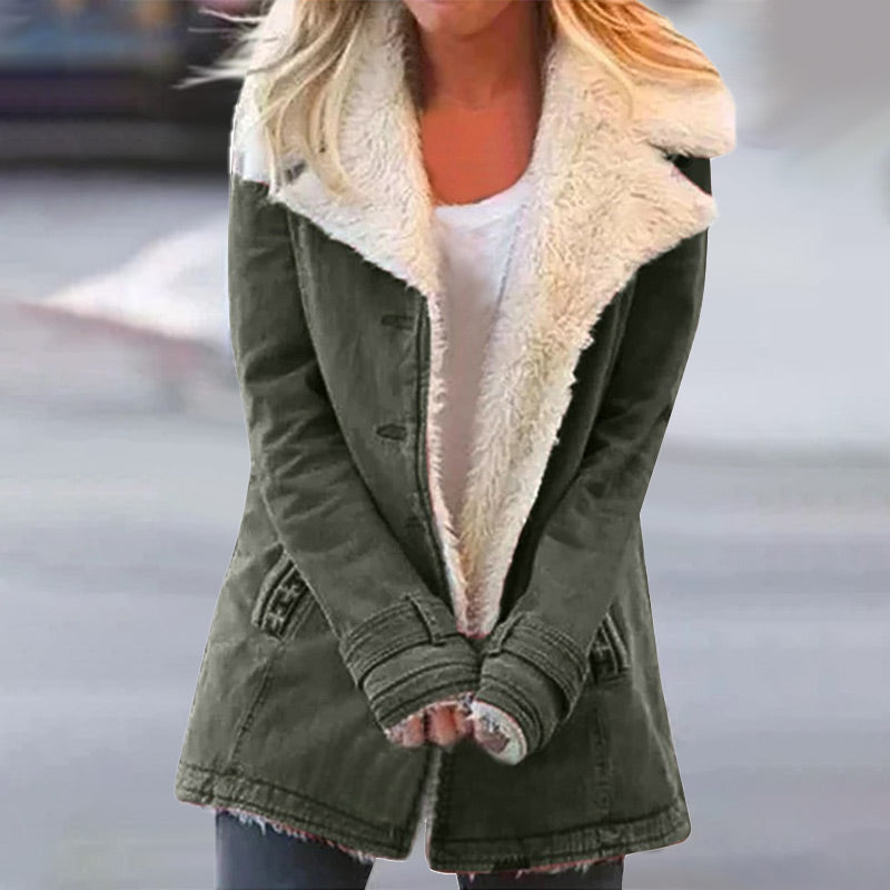 ModeGeist | Winterjacke mit Reverskragen für Damen