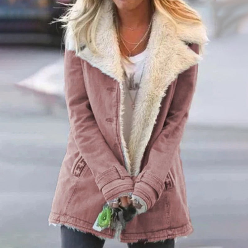 ModeGeist | Winterjacke mit Reverskragen für Damen