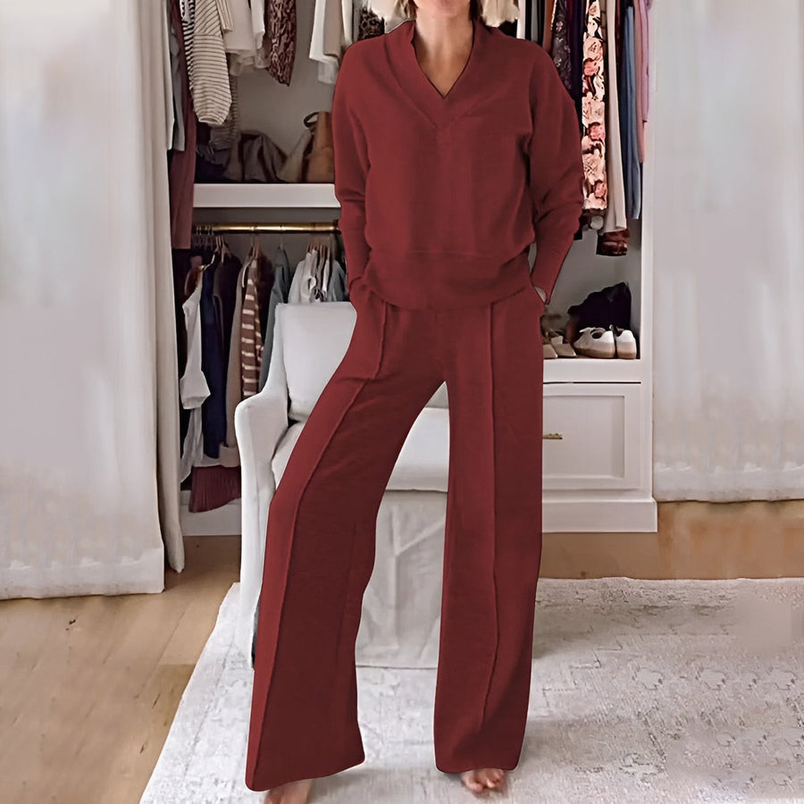 Chantal: Sweatshirt und Hose im Set