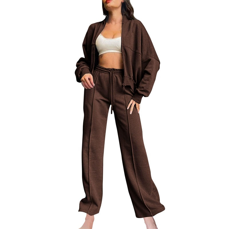 Damen-Set: Stilvolles Zip-Up Sweatshirt und Jogginghose von Lottie