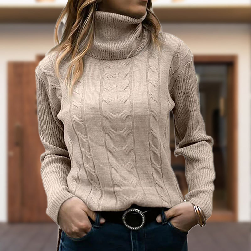 ModeGeist | Stilvolle Damen Rollkragenpullover mit Langen Ärmeln
