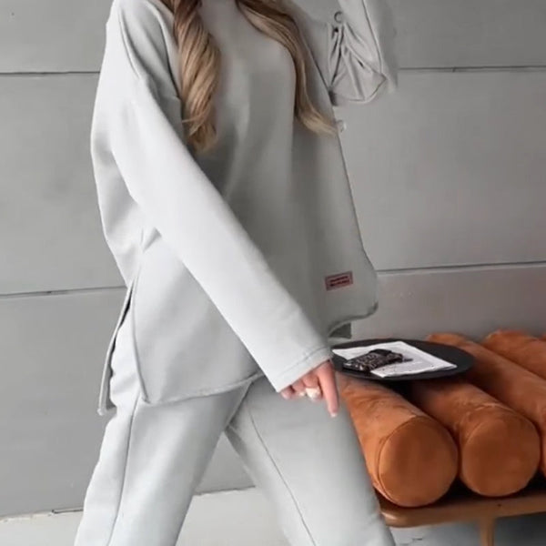 DANIELLE: Sweatsuit mit gerader Hose