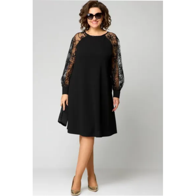 Kleid mit bestickten Ärmeln von MALEA
