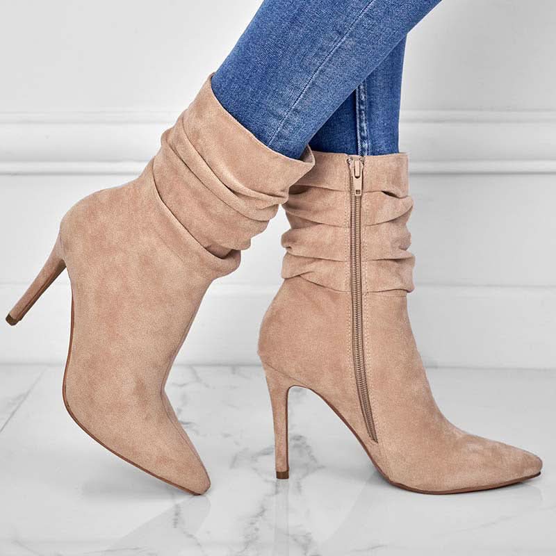 ModeGeist | Elegante Ankle Boots mit Hohem Absatz