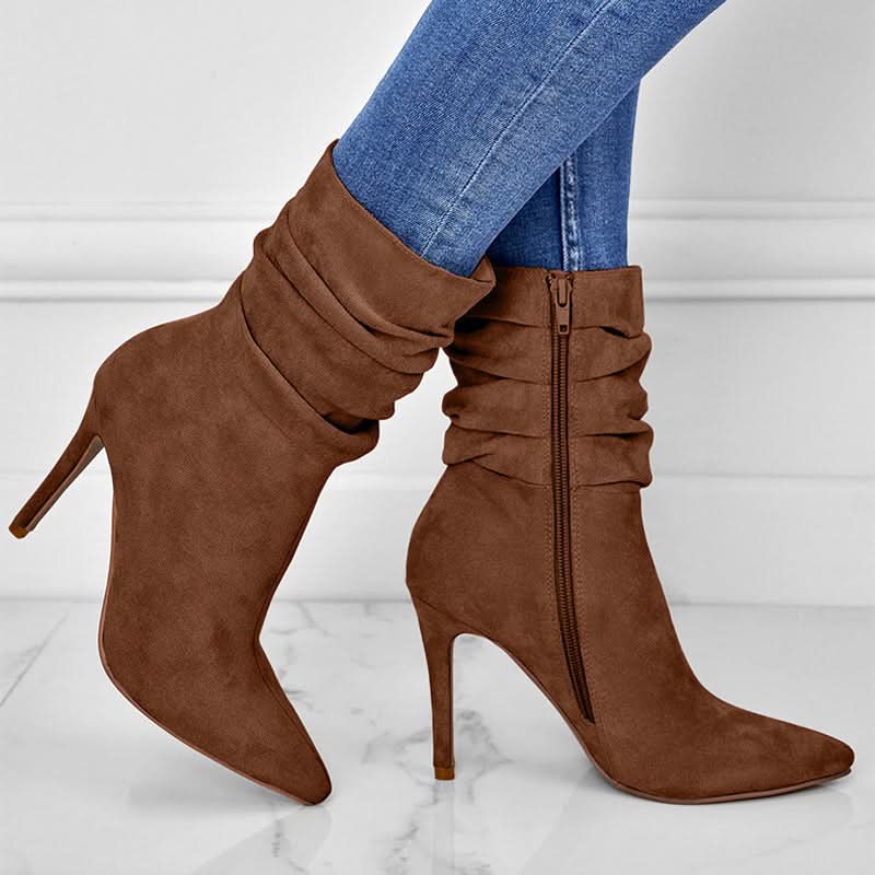 ModeGeist | Elegante Ankle Boots mit Hohem Absatz