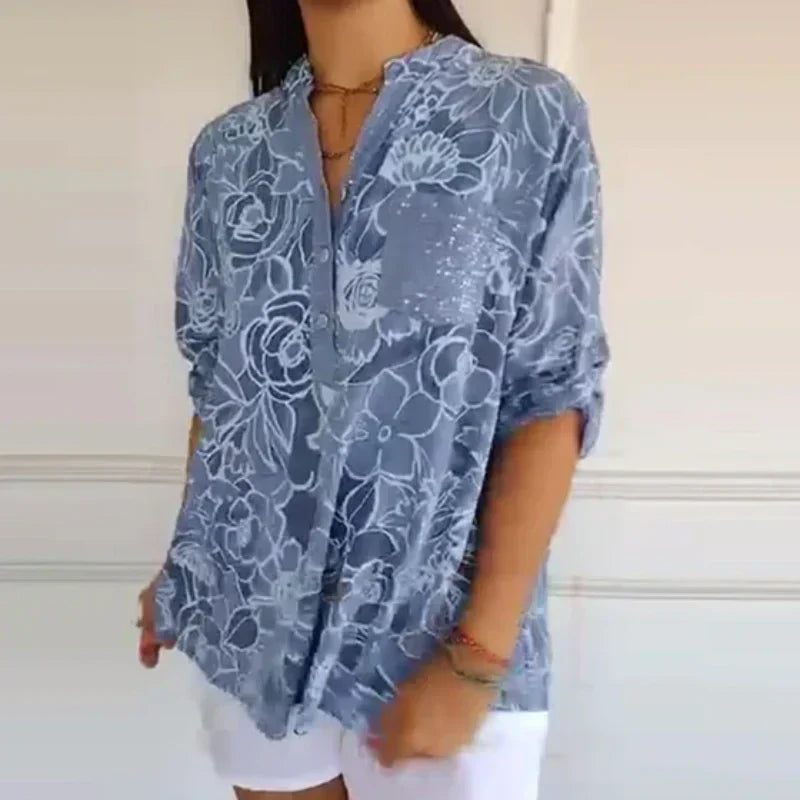 Lockere bedruckte Bluse von TILDA