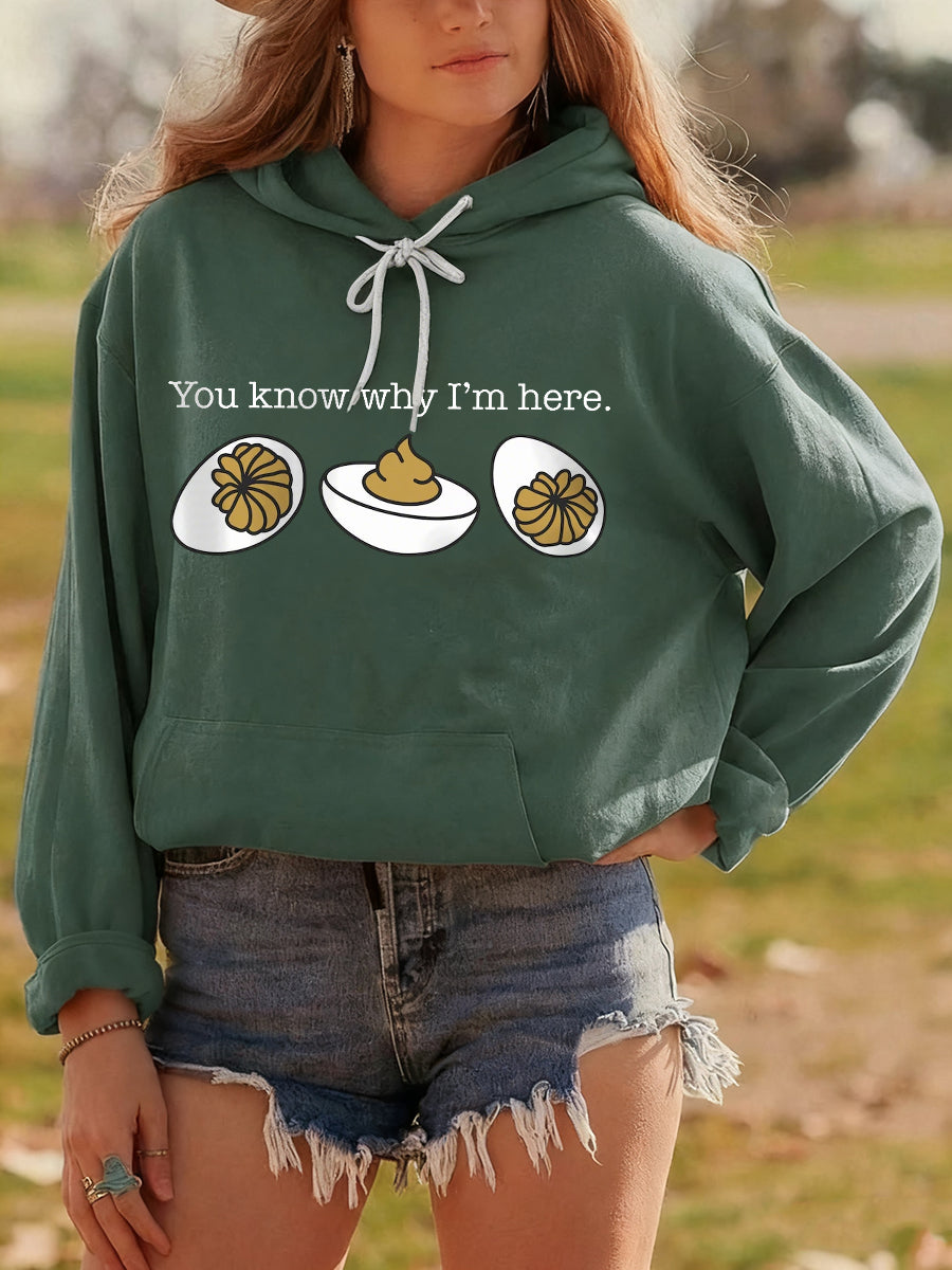 MODEGEIST Damen Thanksgiving Hoodie Festlicher Print