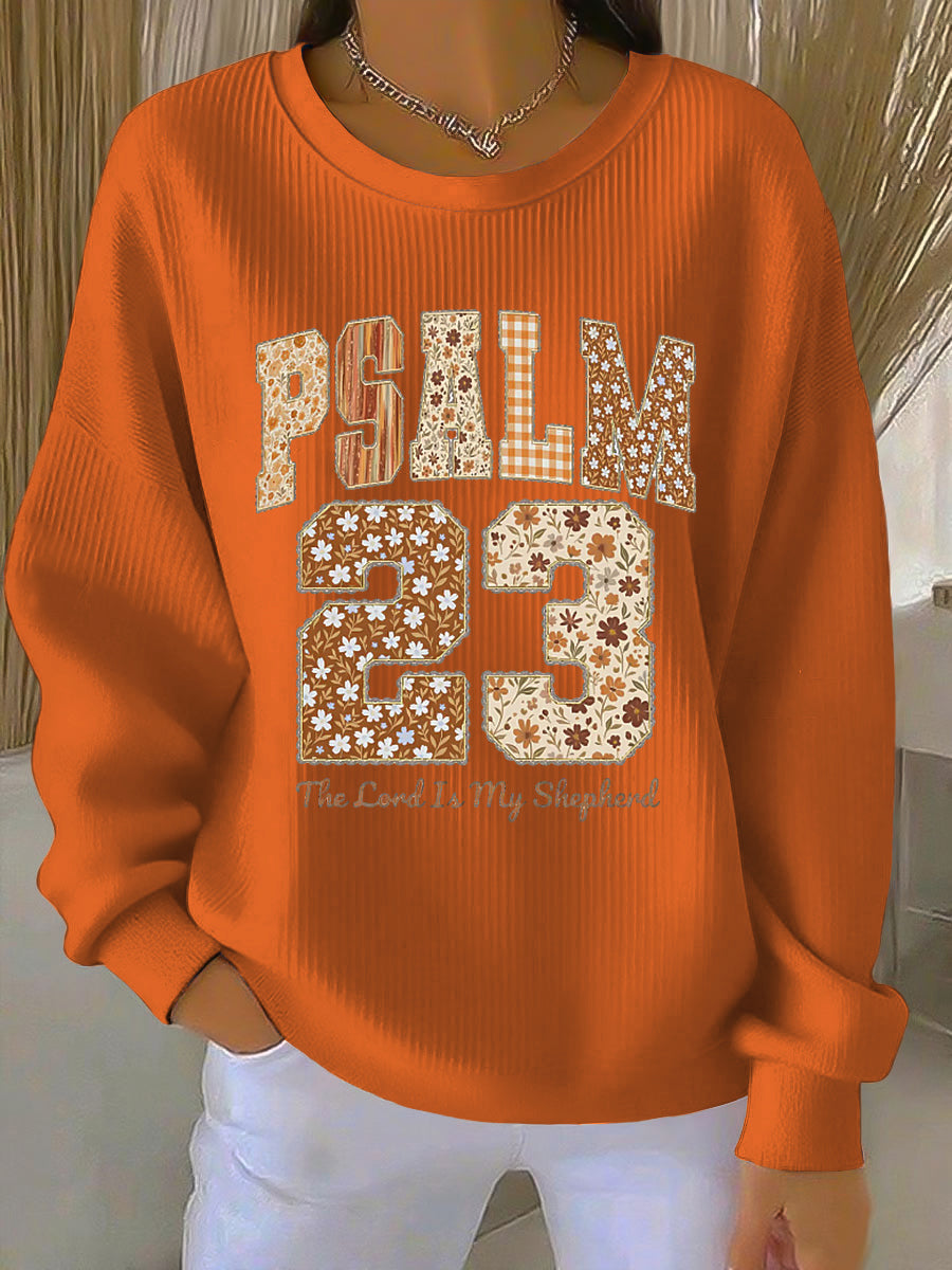 MODEGEIST Damen Sweatshirt Blumenmuster Herbst Weich