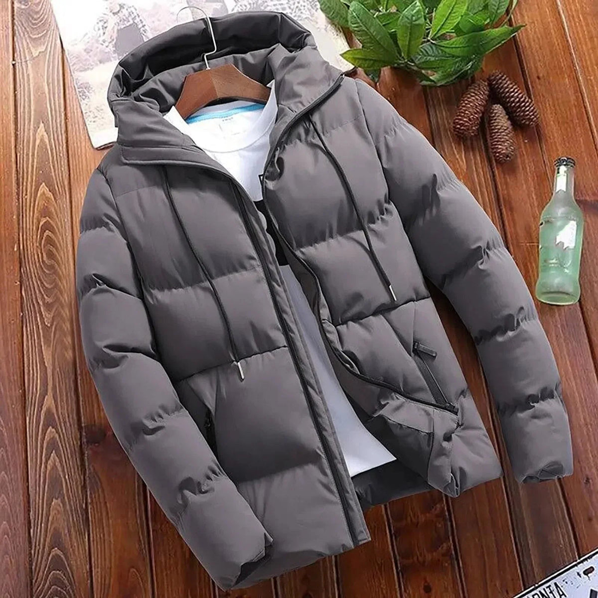 Herren Wintermantel mit Kapuze - Modell Erwin
