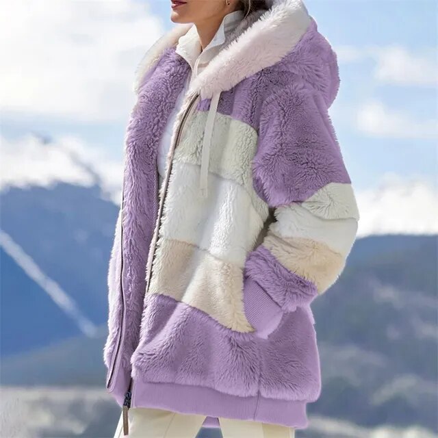 Modische Teddyjacke für Damen – Modell Karin