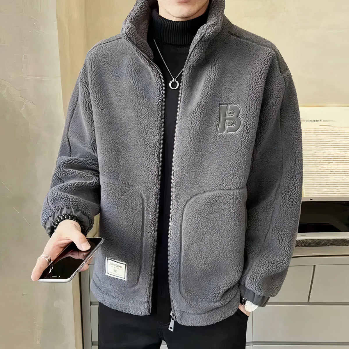 Moderne Fleecejacke für Herren - Orwin