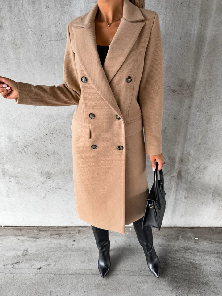 Elegantes langes Wintermäntel für Damen – Modell Beate