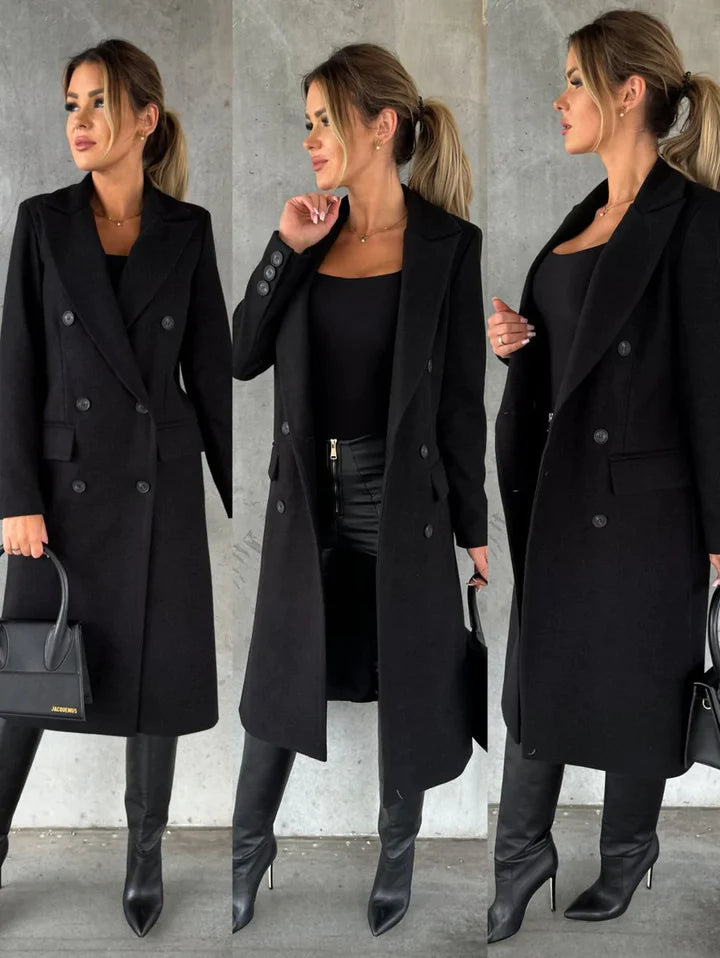 Elegantes langes Wintermäntel für Damen – Modell Beate