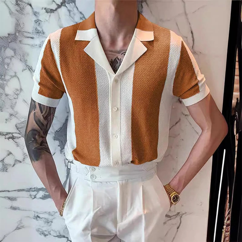 Sommerliches Strickhemd im eleganten Stil - Laurence