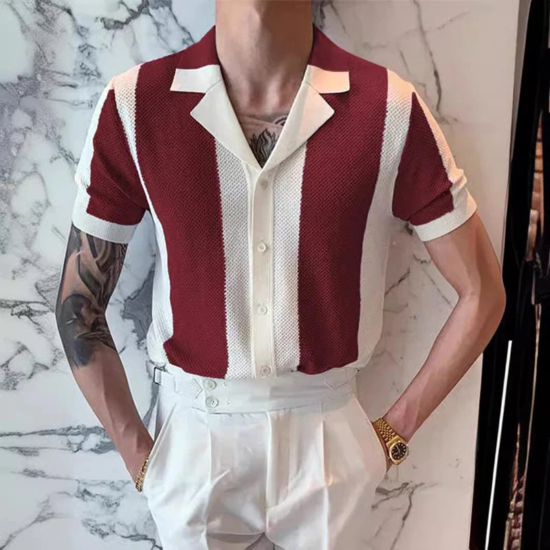 Sommerliches Strickhemd im eleganten Stil - Laurence