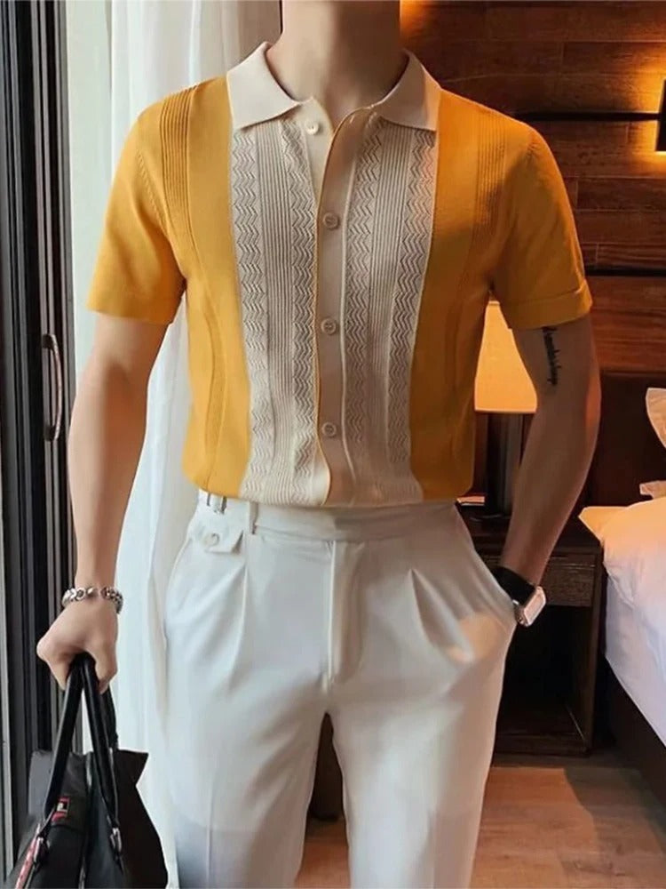 Sommerliches Strickhemd im eleganten Stil - Jobst