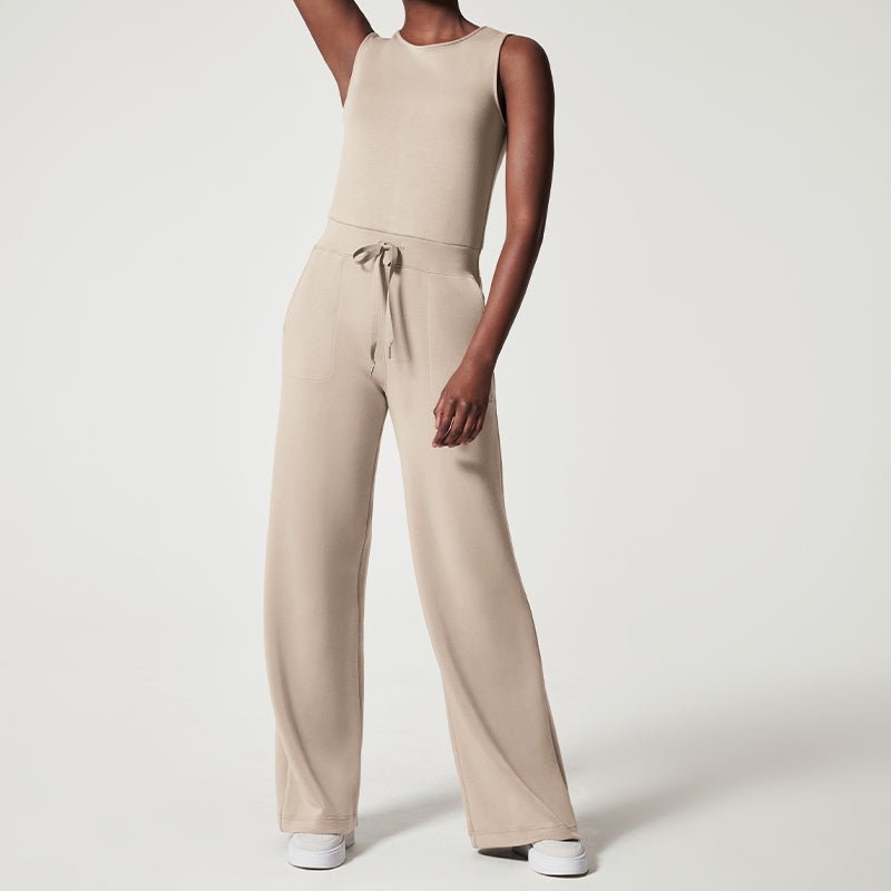 Damen-Overall Luisa: ärmelloser Jumpsuit mit O-Ausschnitt aus der Luisa-Kollektion